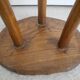 vintage wooden stool brutalist decor plant stand