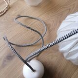 Vintage origami glass globe pendant light