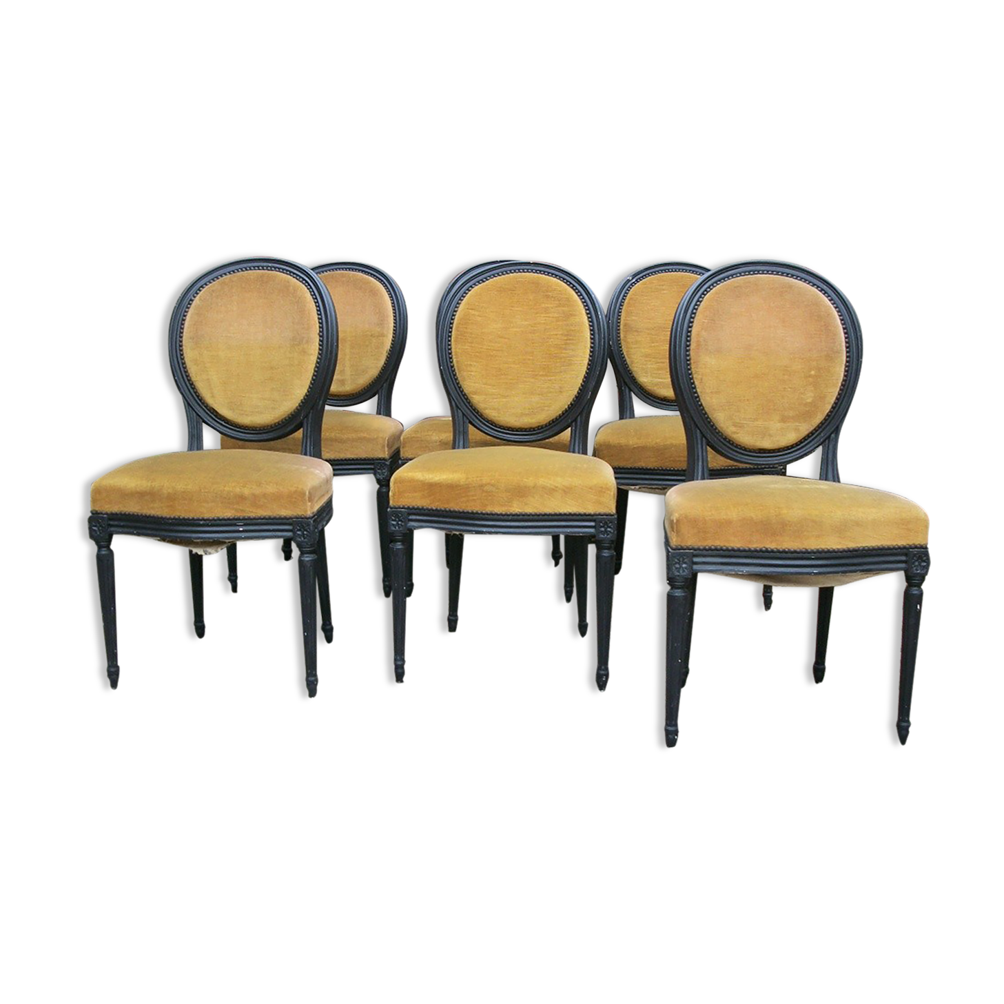 Series of 6 LXVI style chairs