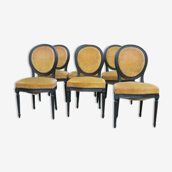 Series of 6 LXVI style chairs