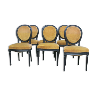 Series of 6 LXVI style chairs