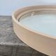 Miroir rond 1960 beige