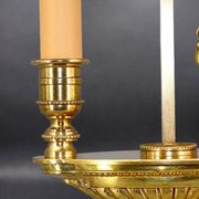 Bronze Gilt Bouillotte Lamp in Directoire Style "Lucien Gau"