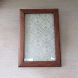 Old wooden wall photo frame