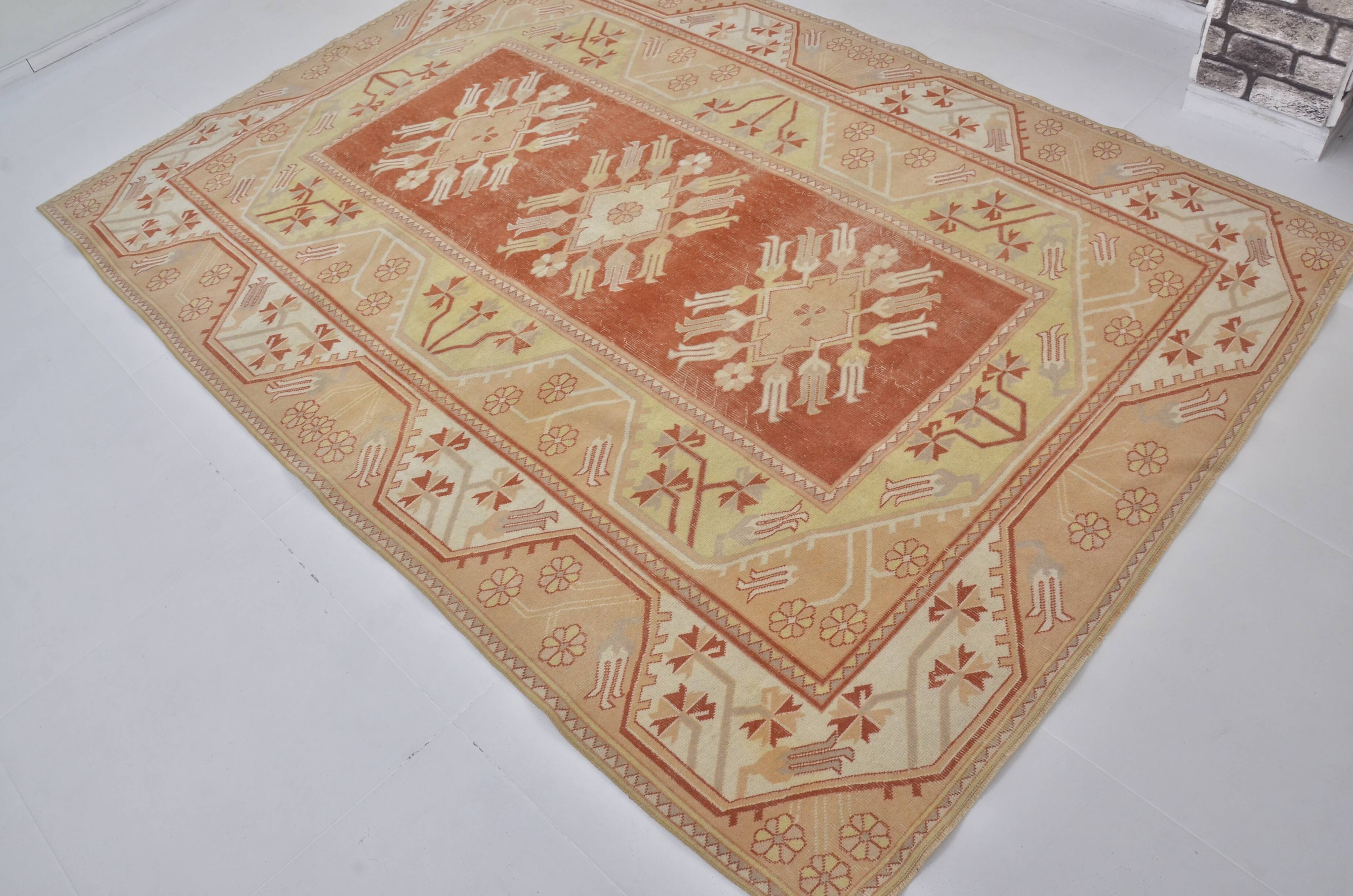 Vintage Handknotted Floral Hnadknotted Rug sku1835