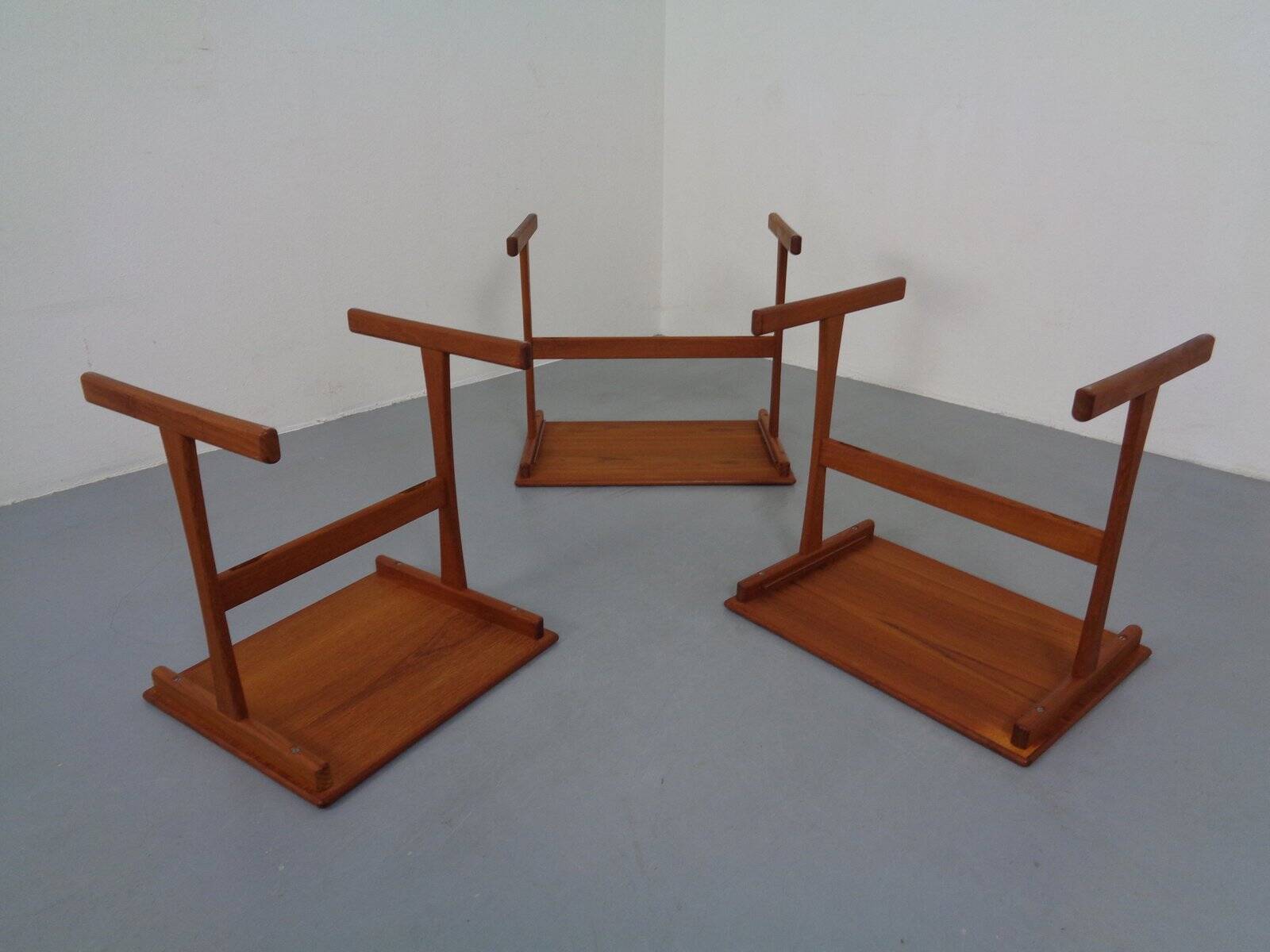 Danish Teak Nesting Tables, 1960s, Set of 3