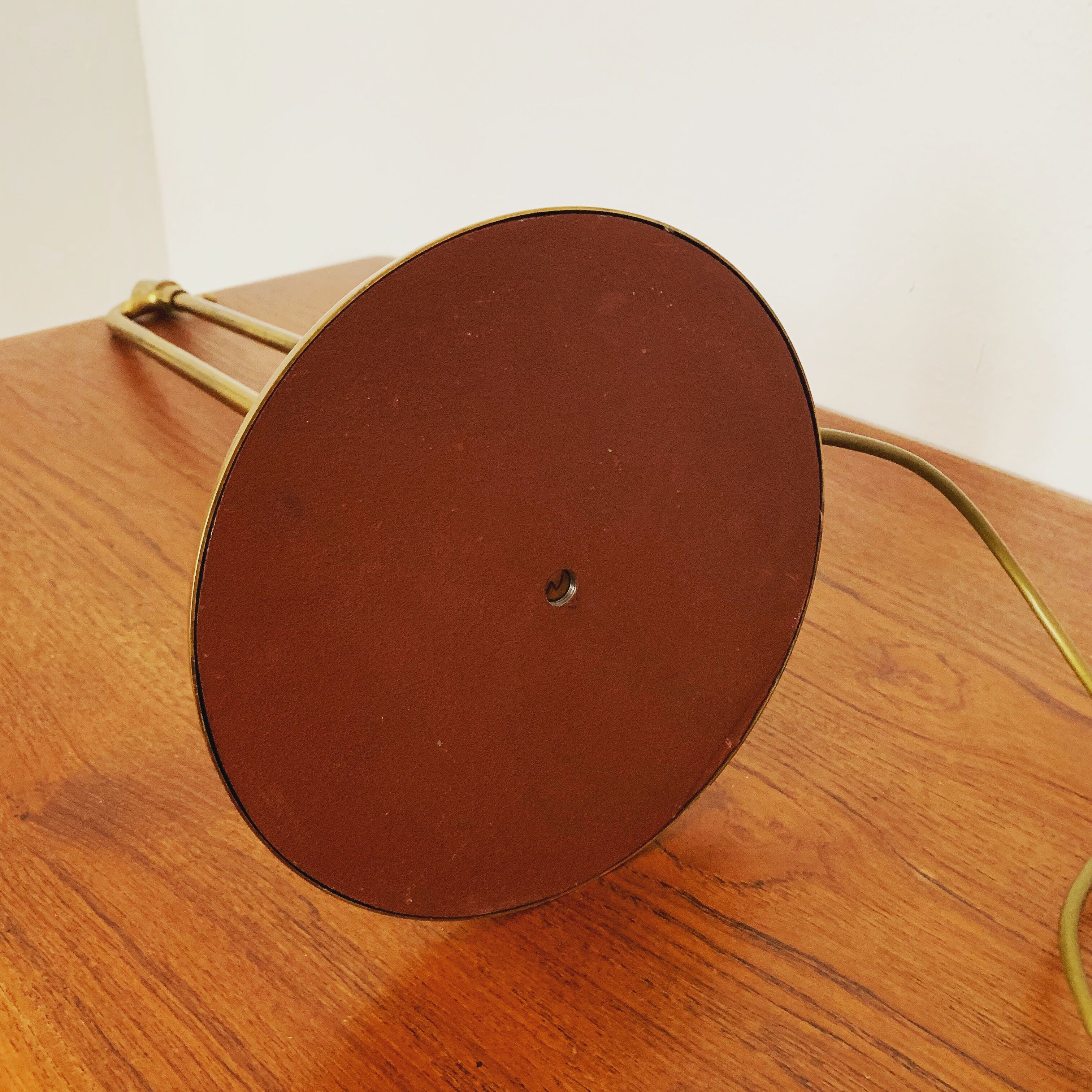 1970s adjustable BOLA brass floor or table lamp by Florian Schulz