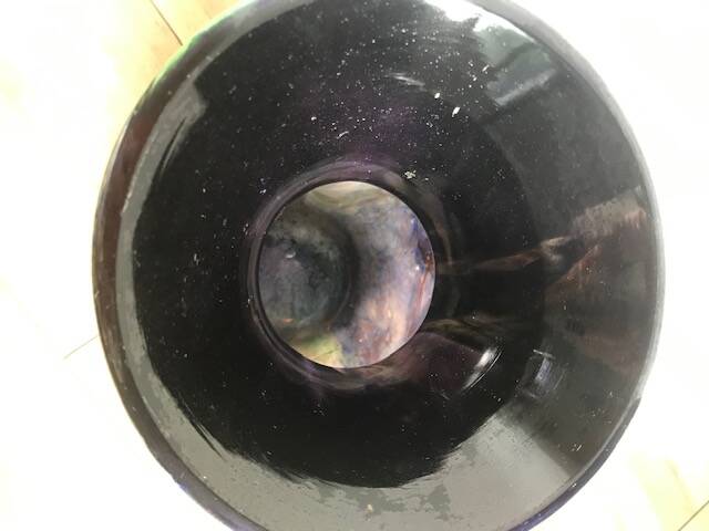 Signed blown glass vase