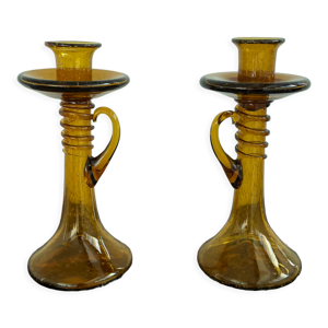 Bougeoirs verre Biot