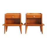 2 vintage bedside tables