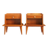 2 vintage bedside tables