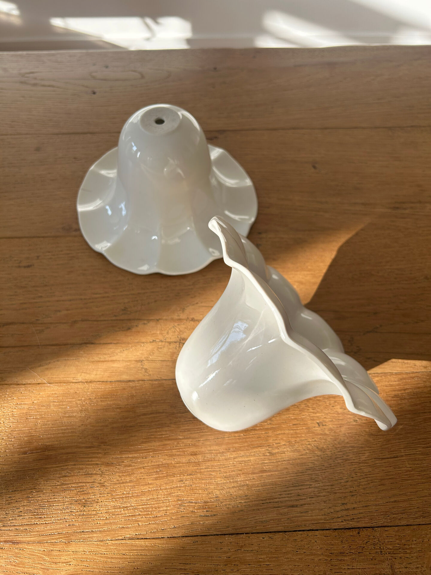 Pair of ceramic pendants