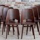 Set of 8 Mid Century Modern Dining Chairs by Radomir Hofman for TON, Model 514