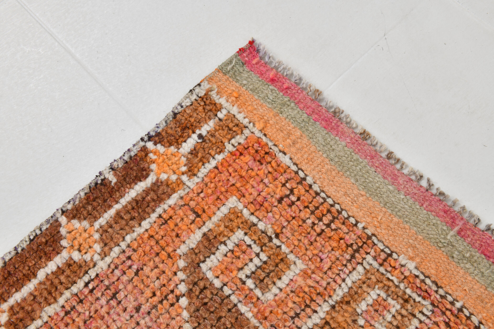 3x10 contemporary oushak runner rug, 86x302cm