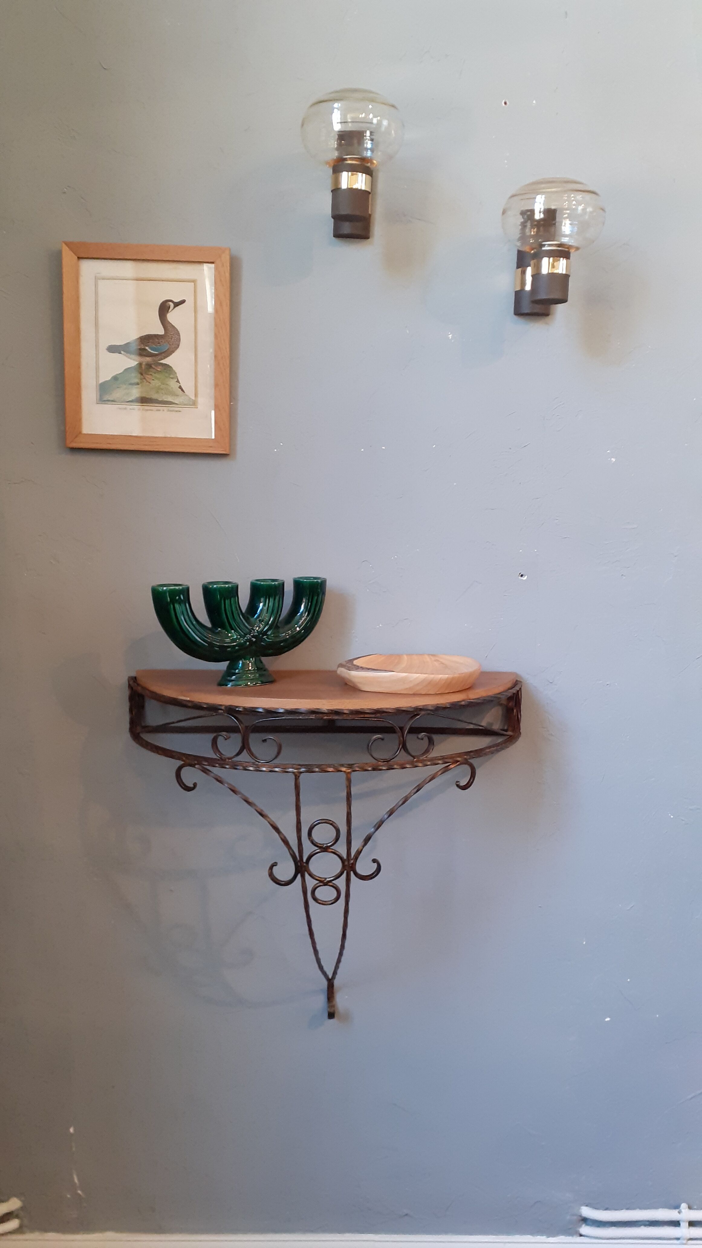 Paire d'appliques vintage années 70