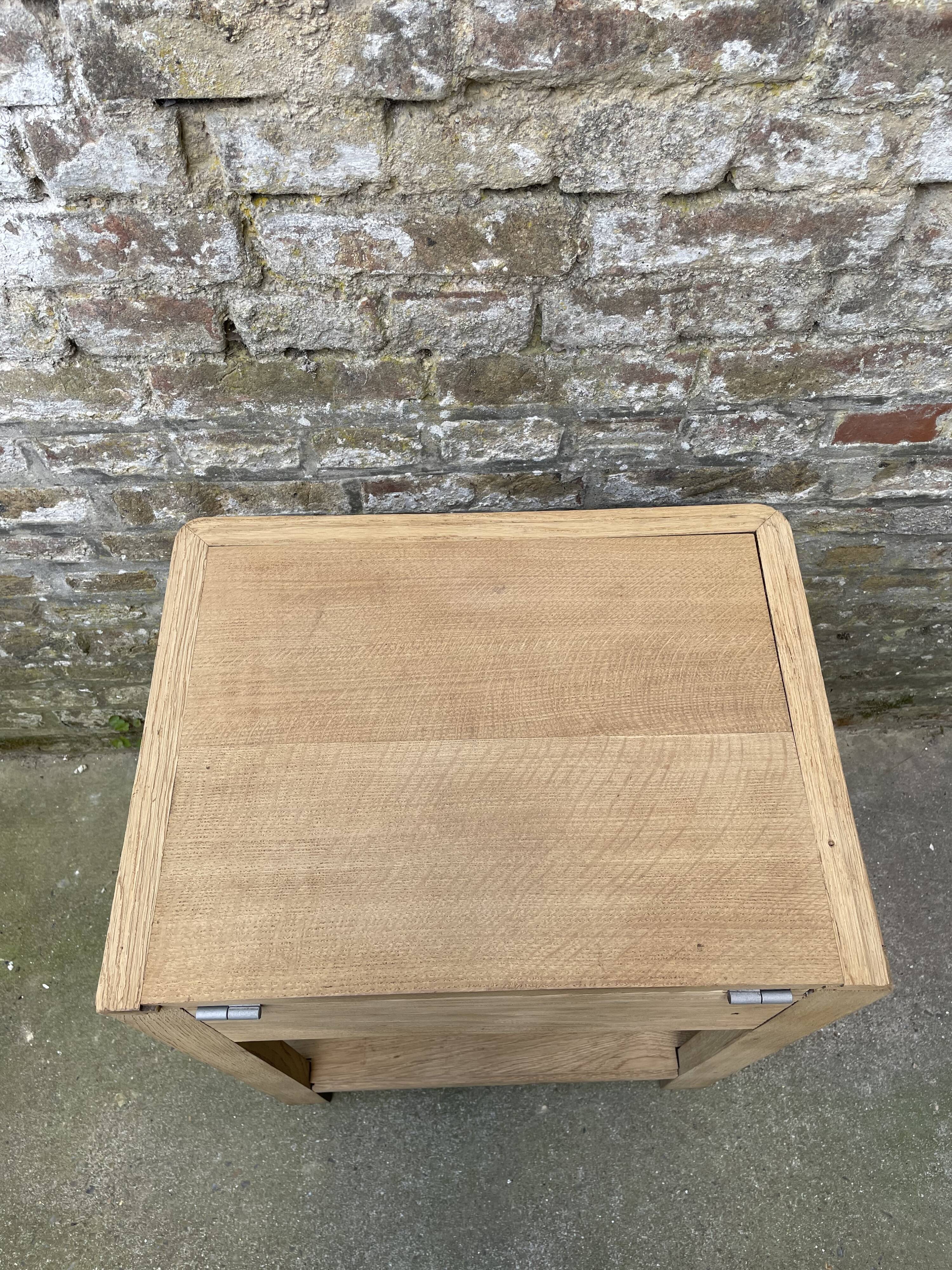Worker in sandblasted solid oak, circa 1940
