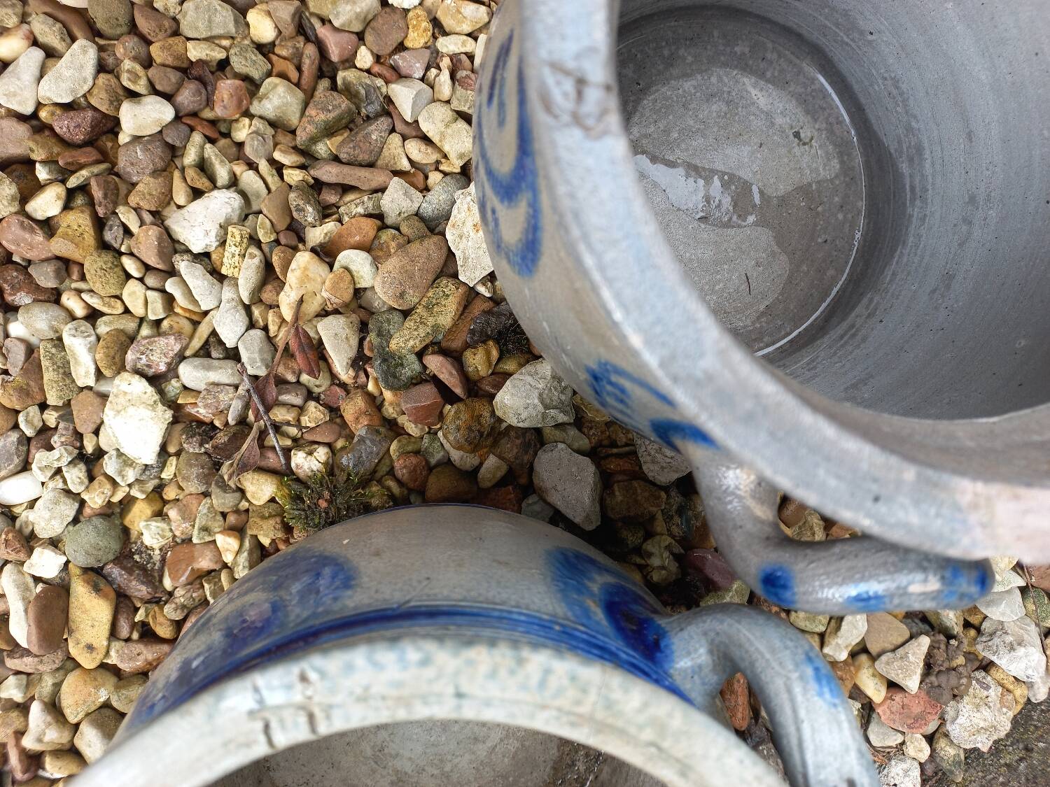 Two Alsatian stoneware pots