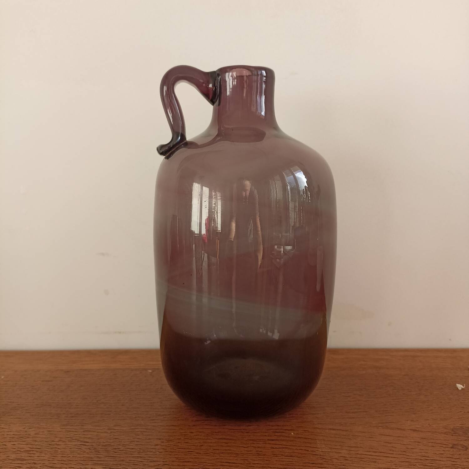Claude Morin blown glass pitcher