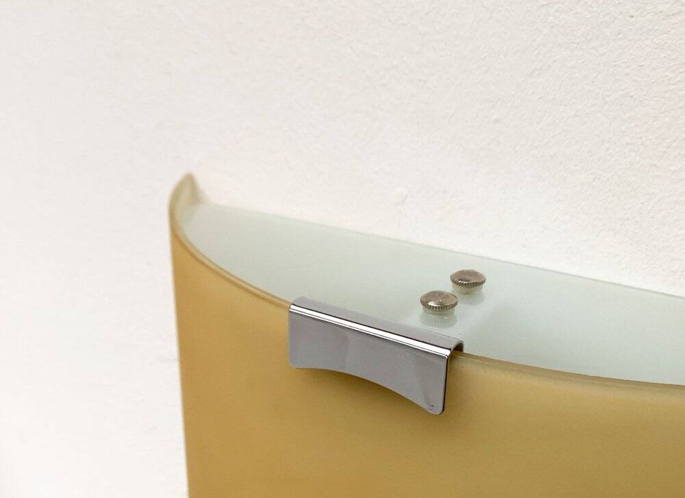 Postmodern vintage Italian glass wall lamp by Lucitalia, 1970s.