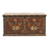 Folk art painted wedding chest