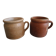 lot of 2 old rustic decorative stoneware pots
