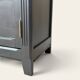 Armoire parisienne noire vitrée rénovée