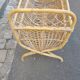 Rattan and bamboo child bed