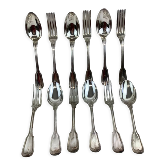 Box of 6 tablespoons and 6 forks. Net model