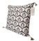 Housse de coussin Ottoman style ikat blanc/gris - 50 x 50