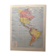 Lithographie et carte sur l'Amérique de 1928