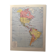 Lithographie et carte sur l'Amérique de 1928
