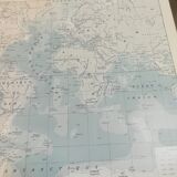 Old map of the seas from 1928
