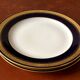 2 Limoges porcelain plates decorated with fine gold