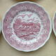 Set of 6 dessert plates in Porcelain N.Fontebasso Swiss Landscape