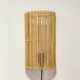 Natural rattan wall light