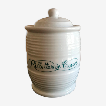 Porcelain pot Apilco "Rilettes de Tours"