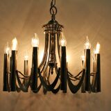 Chrome classic chandelier, 1960
