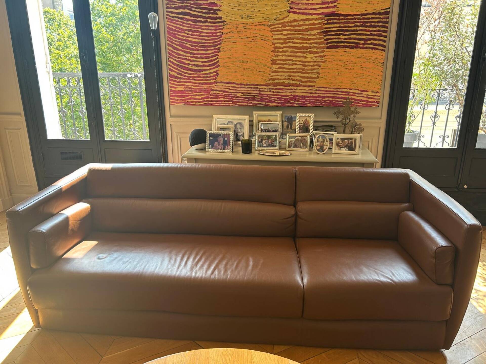 Christophe Delcourt for Roche Bobois Leather Sofa