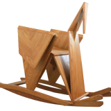 Sculptural rocking chair origami bird