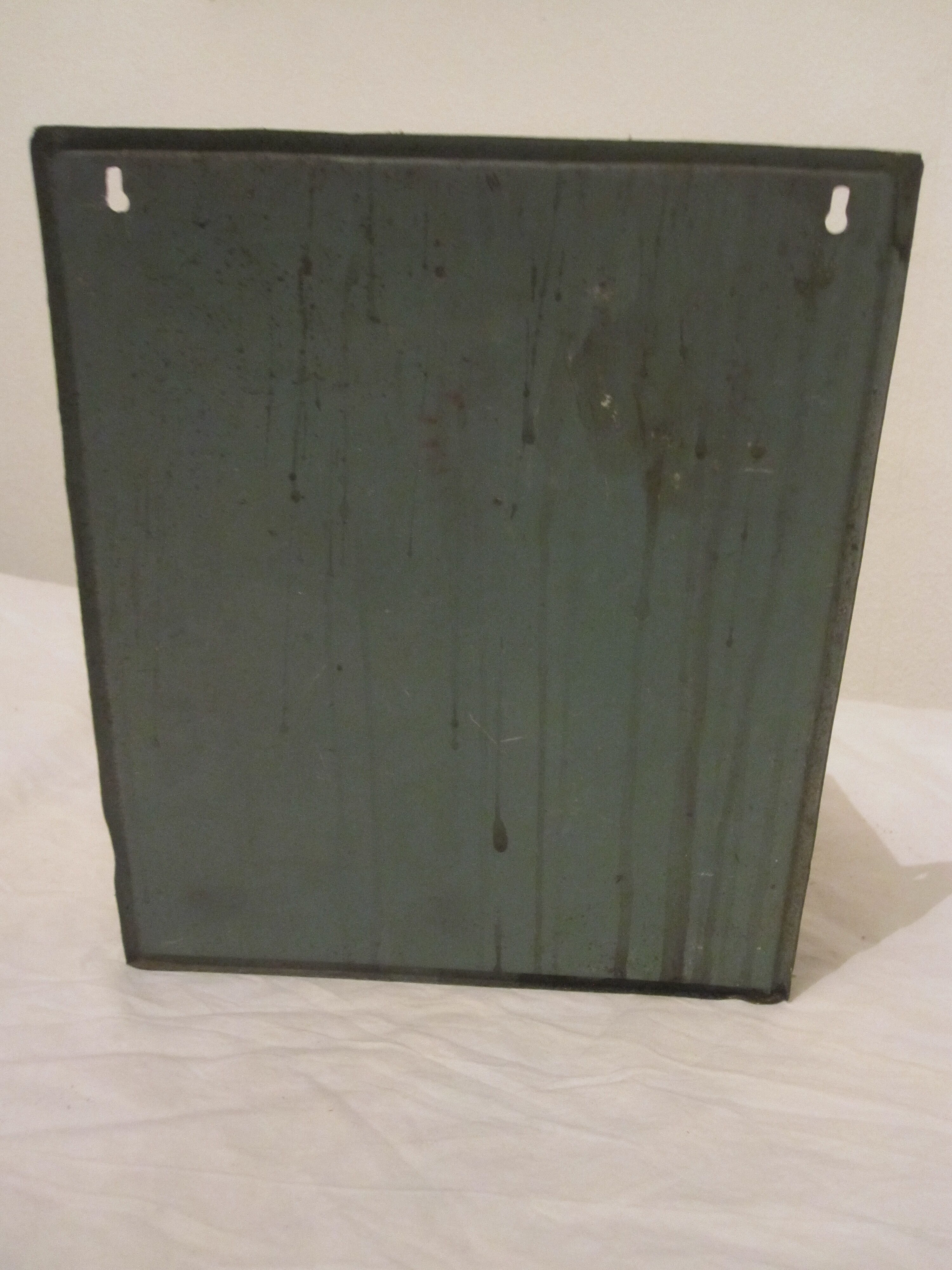 Old industrial metal magazine door