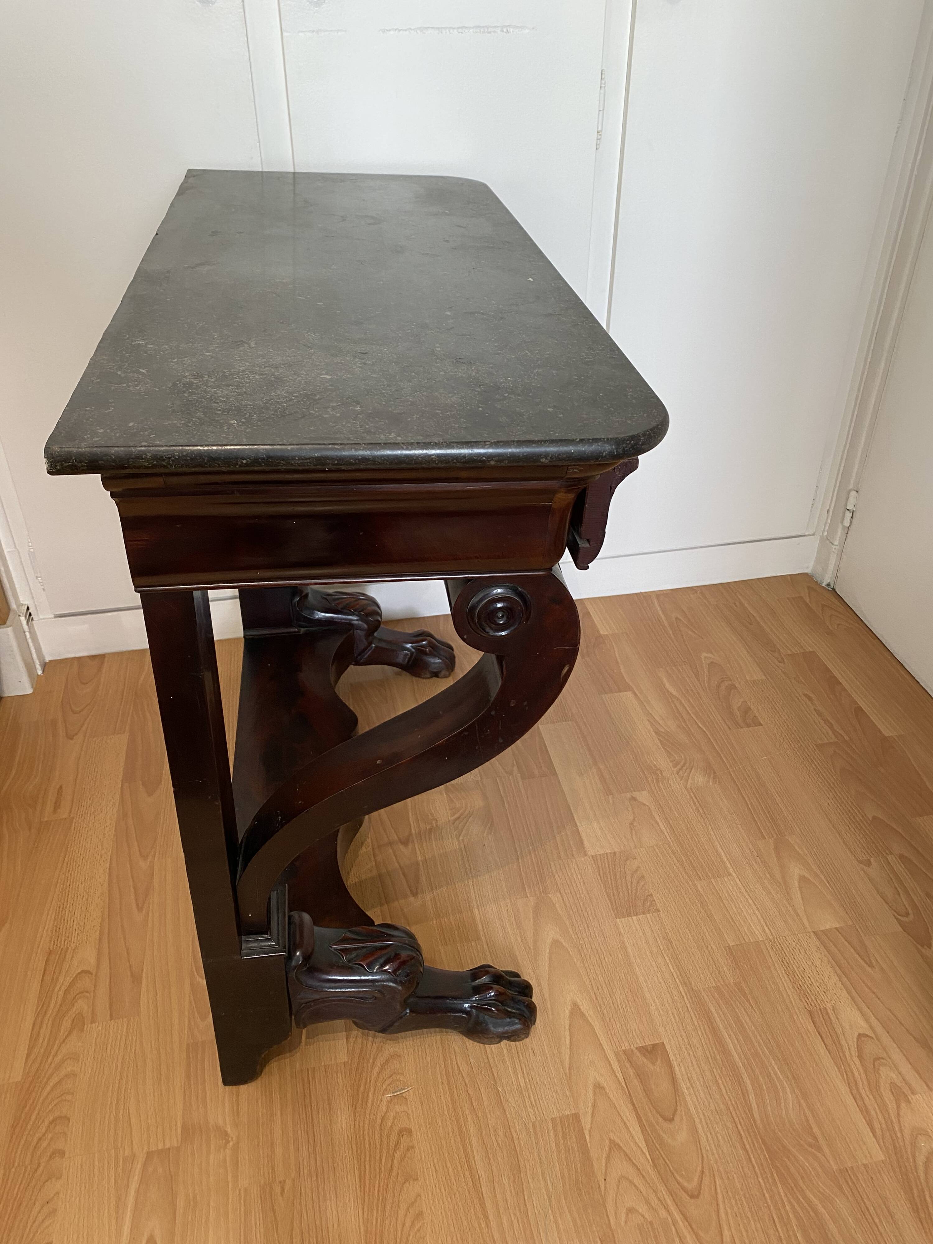 Early 19th century mahogany console