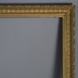 Old frame gilded patinated stucco wood