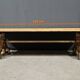 Table basse en laiton et travertin, époque Art Déco, 1930