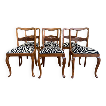 Set of 6 English cheppendeale chairs