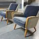 Bi color armchair of the 59/60