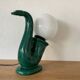1980s Saxophone Lamp Vintage Ceramic Globe Jazz