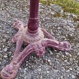 Antique cast iron bistro restaurant pedestal table - 1900s