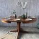 Table ronde extensible vintage