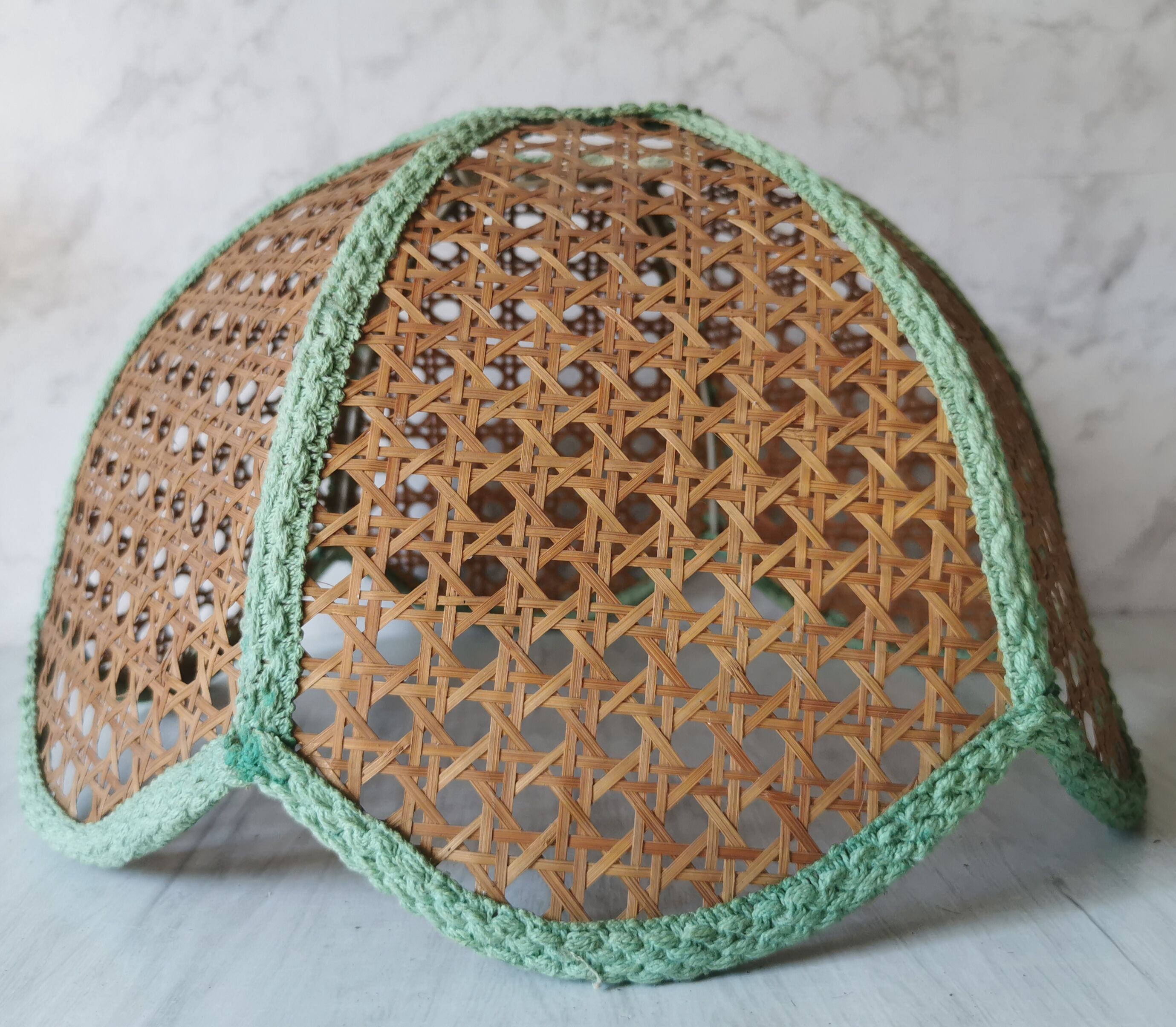 Vintage cane lampshade