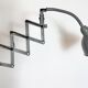 Grey Industrial Gooseneck Scissor Wall Lamp from Elektroinstala, 1960s